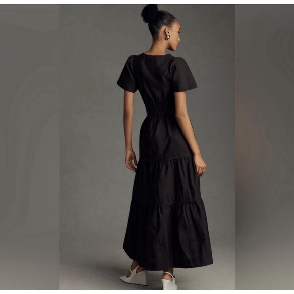 Anthropologie Womens The Somerset Maxi Dress Pullover Black‎ Plus Size 3X - Picture 2 of 11